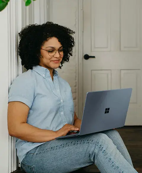 Woman on laptop