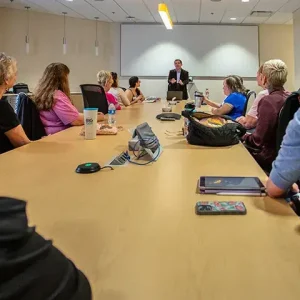 Support group discussion