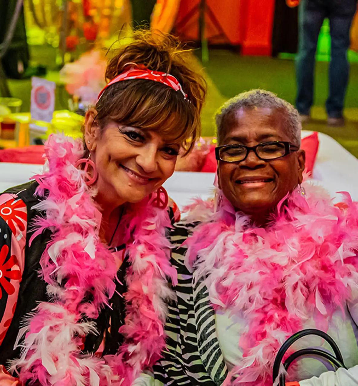 Two women smiling together at a Project31