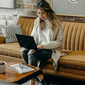 Woman on laptop
