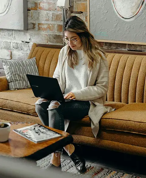 Woman on laptop