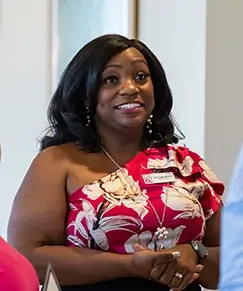 A Project31 support group leader smiling