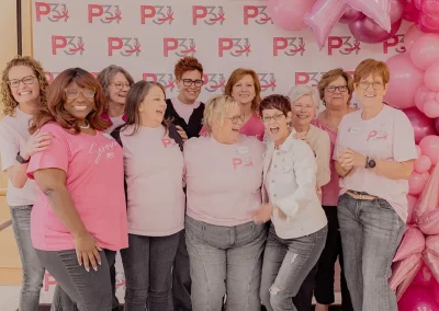 The Project31 team smiles at photobooth