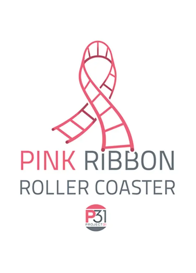 Pink Ribbon Roller Coaster Podcast Logo