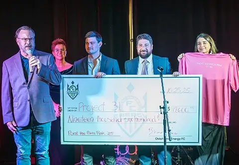 Sponsor check presentation