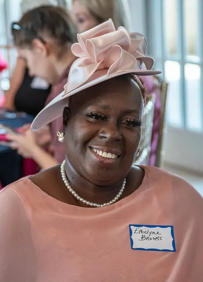 Survivor at brunch event